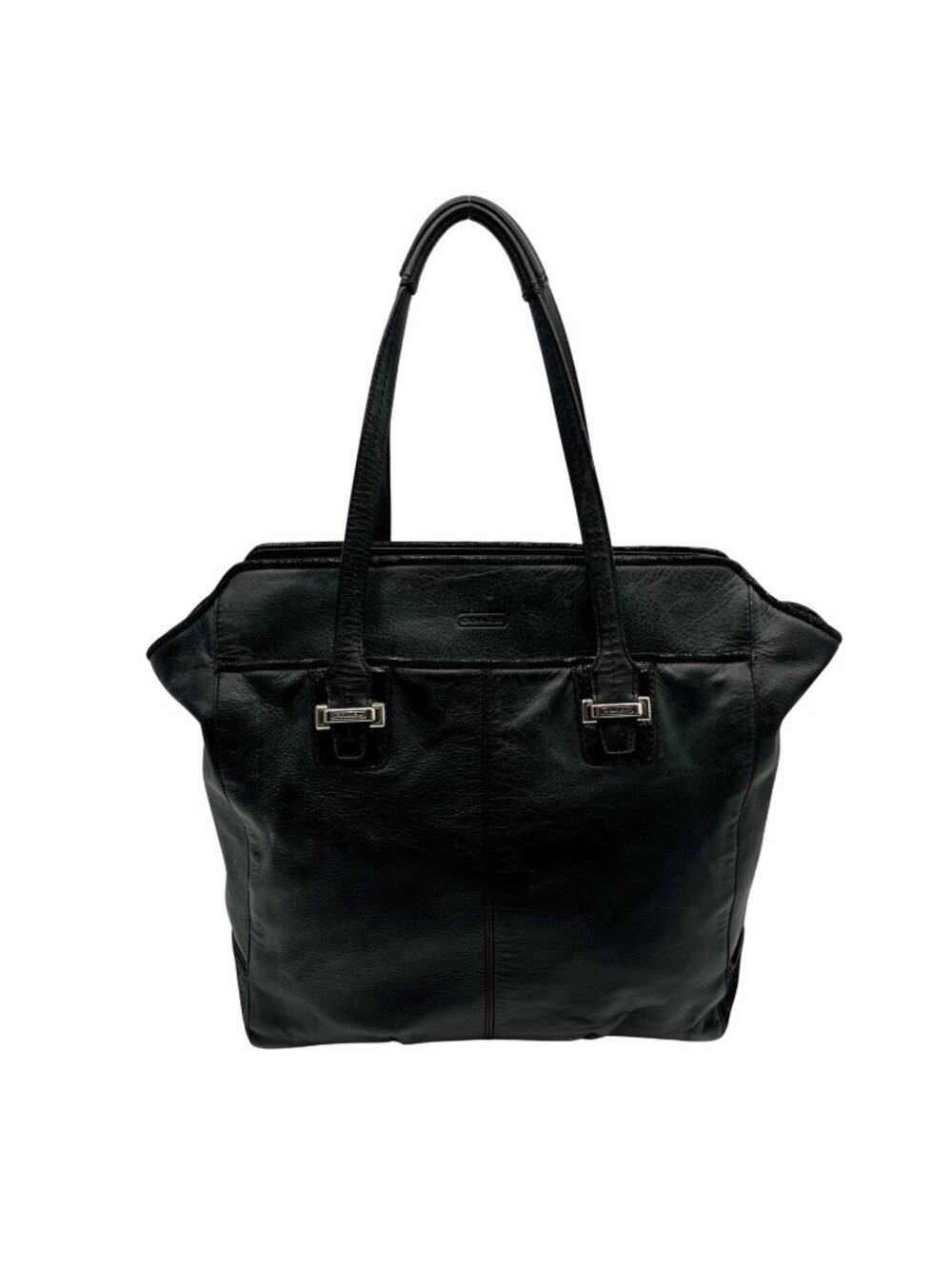 Coach Black Leather Taylor Tote Bag F25941